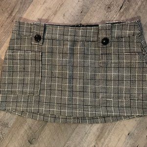 Black White Tweed Patterned Skirt Womans sz Medium